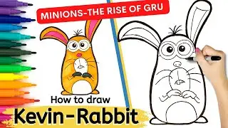How To Draw Cute | Kevin-Rabbit | Minions: The Rise of Gru | EP 49 | Drawing Tutorial