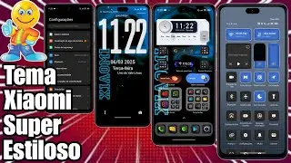 New Xiaomi Theme Combination Dark 3D Icons and HyperOs Control Center @CiclopeTech