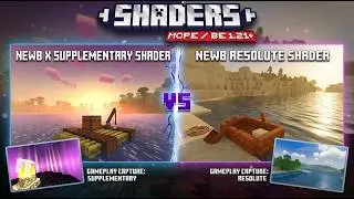 Newb X Supplementary vs Newb Resolute: Which Shader is BETTER? (MCPE 1.21+ Render dragon)