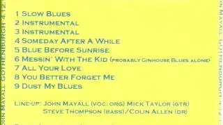 John Mayall Bluesbreakers with Mick Taylor Gothenburg 1968 12 04