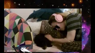 Precious, beloved dog moment