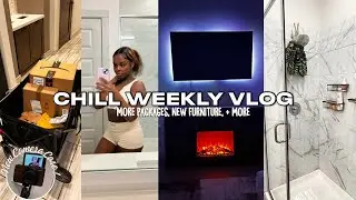 Weekly Vlog | Living Alone EP. 1 | More Packages, New Furniture, Decorating + More