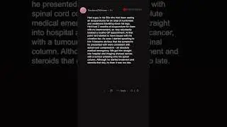 doctors of Reddit, what was your worst "I don't think this is important, but-" patient? #shorts
