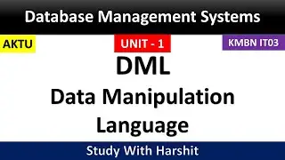 Data Manipulation Language DML || Notes ||  Database Management System