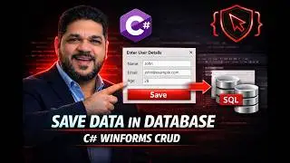 C# Tutorial Window Form  7  INSERT SAVE THE DATA IN DATABASE