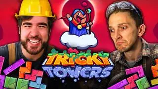 TWO CARPENTERS CHALLENGE EACH OTHER on TRICKY TOWERS 👷🏻 with DREAD