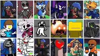 FNF Split EX But Different Characters Sing It 🎤 Everyone Sings Split EX