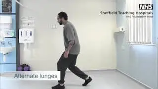 Spinal rehabilitation exercises Alternate lunges