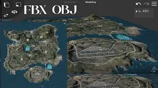 erangle 3.3 map pubg mobile 3d model blender prisma3d