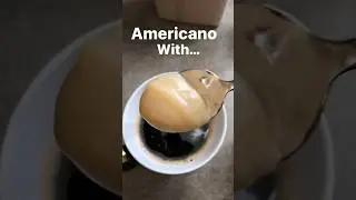 Americano with sweetened condensed coconut milk | dairy free coffee creamer