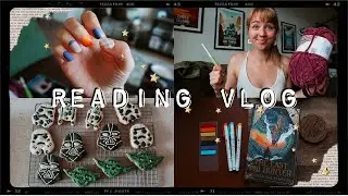 Reading Dragon Books, Baking, Crochet || Reading Vlog