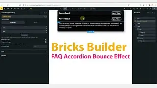 Bricks Builder - How To Make An FAQ Accordion Bounce Effect