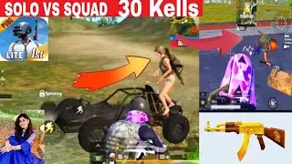 PUBG MOBILE LITE SOLO VS SQUAD 30 Kells with 2 Game Playing My Device Realme C3 BEST Phone ❤️ I love