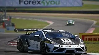 Lamborghini занесло( Blancpain 4 stage)/ Lamborghini descended from a line (Blancpain, 4 stage) BSS
