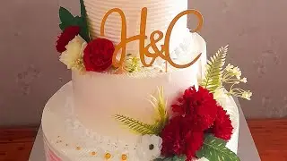 Kue Pengantin 3 Tingkat #cakedekorasi