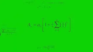 Math equation green screen