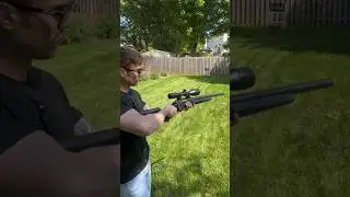 First time firing my airsoft sniper rifle #airsoftunboxing #airsoft