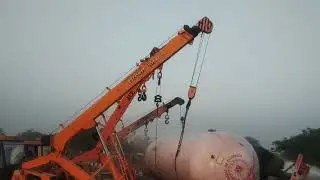 38 Ton gas tankar lorry with 3 hydra