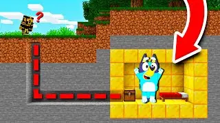 ENCUENTRO LA BASE SECRETA DE BLUEY EN MINECRAFT 😱
