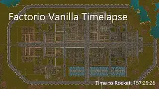 Factorio Vanilla Megabase Timelapse