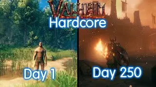 I spent 250 days in Valheim Hardcore, this is what happened (Full Movie)