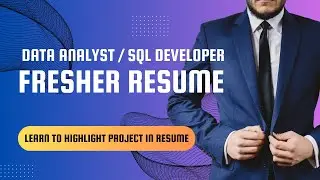 🚀 SQL Developer & Data Analyst Fresher Resume: Tips and Template for New Graduates 🎓