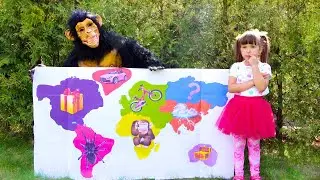 Ksysha and Map Challenge | Ksysha Kids TV
