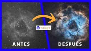 🟢 TUTORIAL PIXINSIGHT [] 🌠 PROCESADO de la Nebulosa Roseta en BANDA ESTRECHA