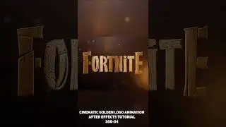 Cinematic Golden Logo Animation After Effects - S0804 