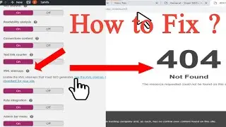 XML sitemap 404 Not Found ? Yoast SEO XML sitemap 404 Not Found |The resource could note be found |