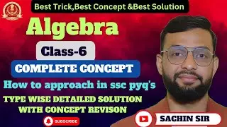 Algebra Class-6(How to Approach)SSC PYQ'S#ssc #maths