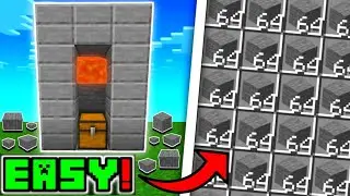 🦅 Minecraft Bedrock 1.19 | BEST STONE FARM TUTORIAL!