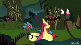 BTW Mugen Special: The snake squeeze and vore: Clip: Fluttershy