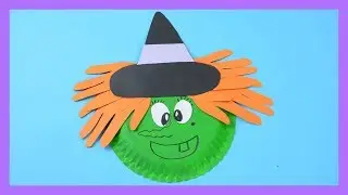 Paper Plate Witch Craft