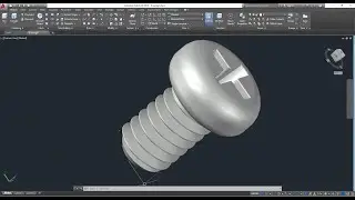AutoCAD 3D, how to drawing screw