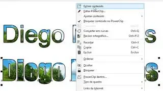 Power Clip - Como colocar imagem dentro do texto no CorelDRAW