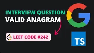 Valid Anagram - Leet Code 242 - TypeScript