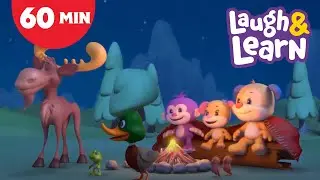 Animal Camping | Laugh & Learn | Season 3 Compilation  | +60 Minutes Kids Cartoon Show