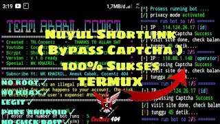 BOT SHORTLINK (BYPASS CAPTCHA) 100% NO HOAX! - Termux