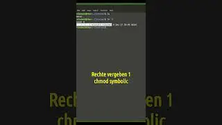 Linux Terminal Kurs 44 - Rechte vergeben / chmod symbolic 1