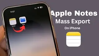 How to mass export Apple Notes on iPhone