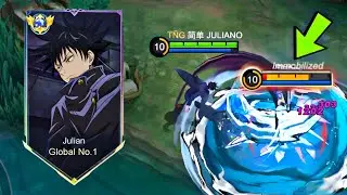TOP 1 GLOBAL JULIAN 1 HIT BUILD TUTORIAL 2023!! (julian best build 2023) - MLBB