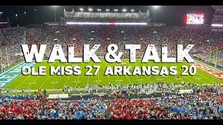 WALK & TALK: Ole Miss 27, Arkansas 20