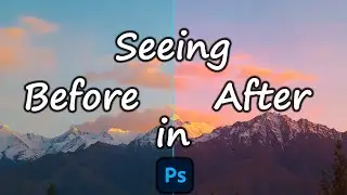 Before and after edit in Photoshop. Here's how! 