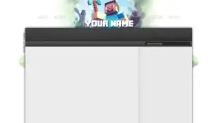 Minecraft BG Free Photoshop Template