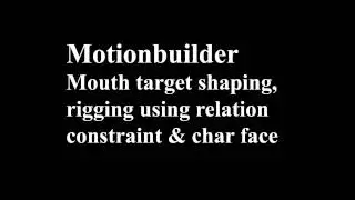 Maya and Motionbuilder rigging demo reel