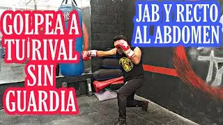 Golpes rectos al abdomen / Jab y cross (recto) al abdomen
