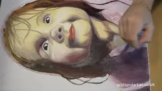 Drawing a portrait 