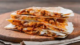 Кесадилья веганская с сырным соусом / самый простой и быстрый рецепт