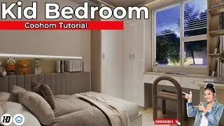 Coohom Tutorial for Beginner| Design a Kid's Bedroom in Coohom like a Pro